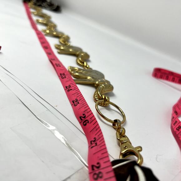 Gold Tone Elephant Chain Belt Link Boho Women VTG accessories Safari Retro - Picture 9 of 9